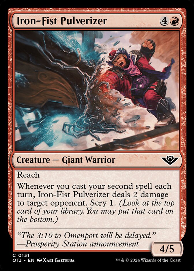 Iron-Fist Pulverizer card front