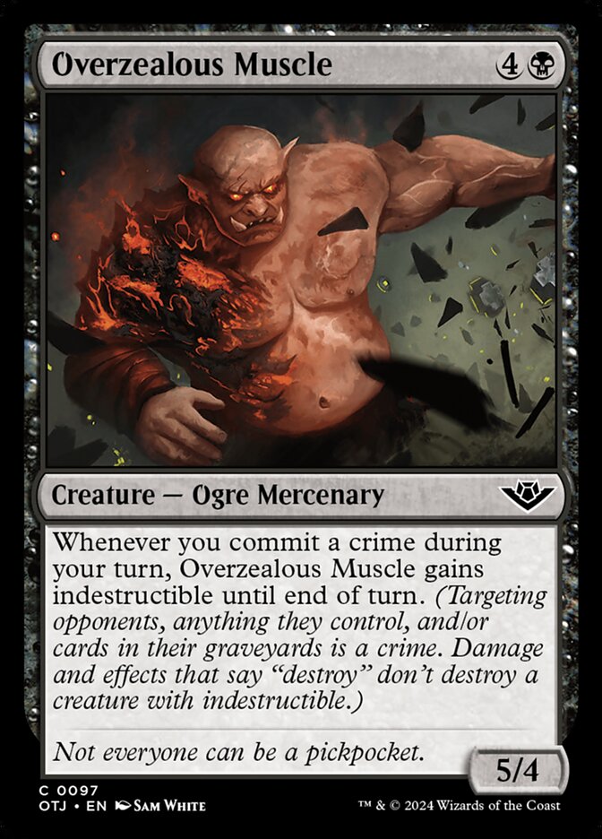 Overzealous Muscle card front
