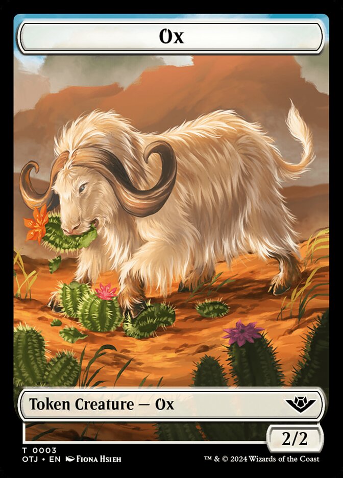 Ox card front
