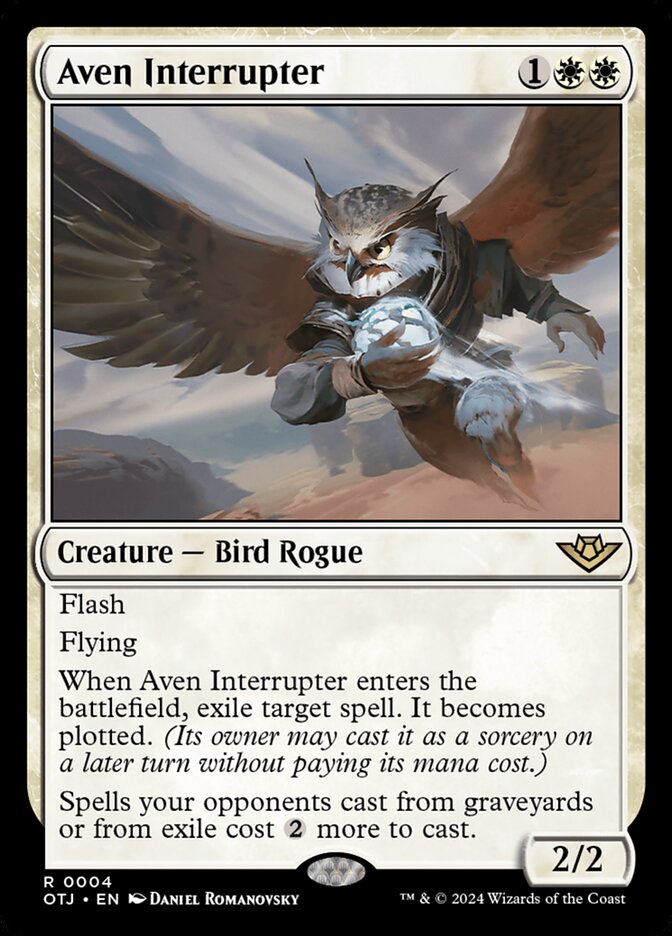 Aven Interrupter card front