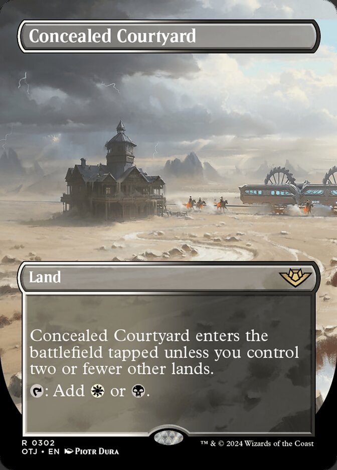 Concealed Courtyard card front