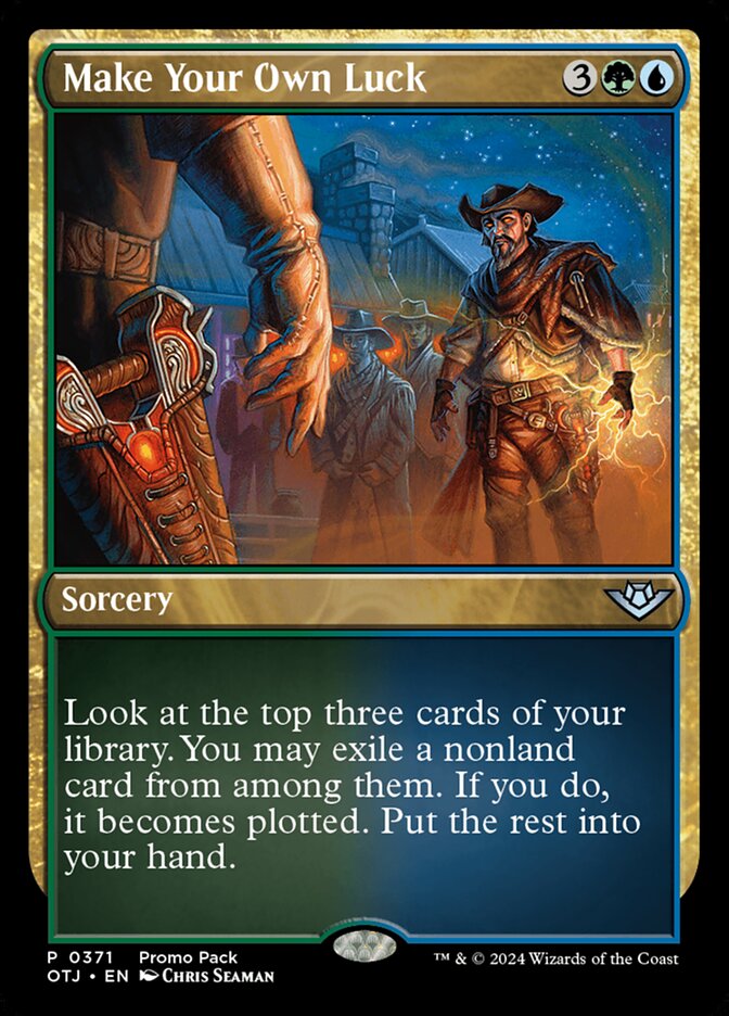 Make Your Own Luck card front