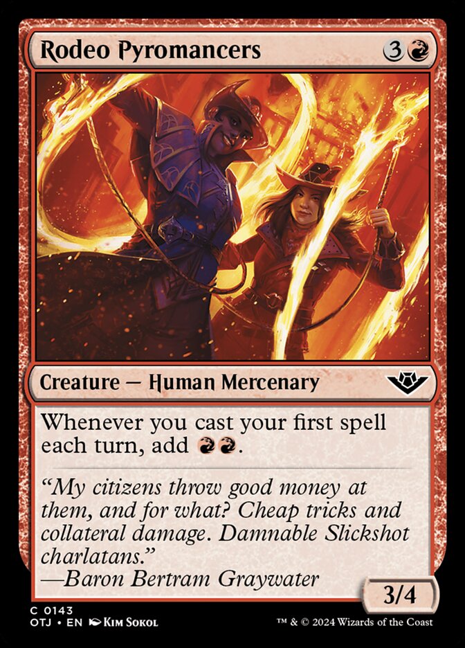 Rodeo Pyromancers card front