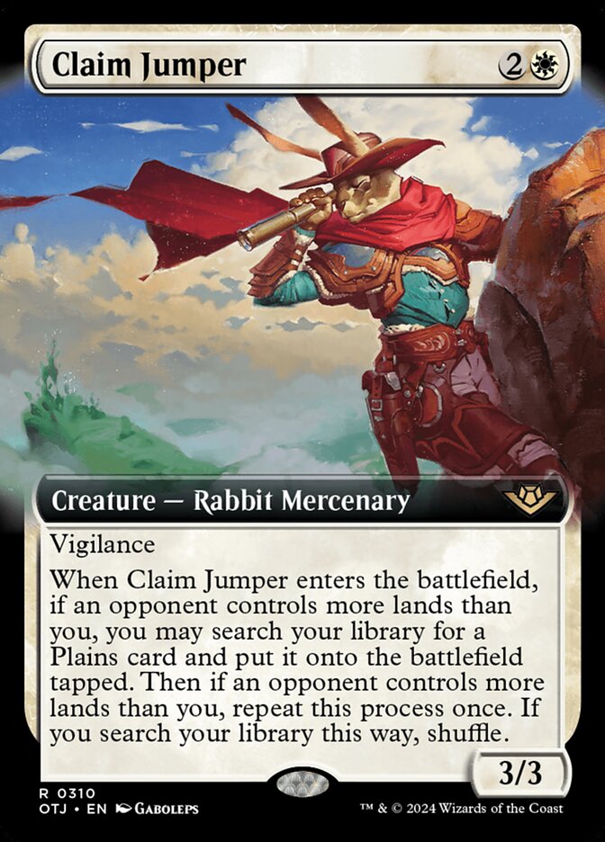 Claim Jumper card front