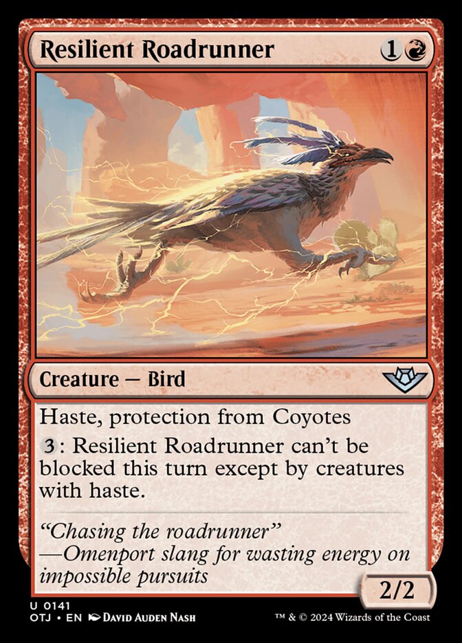 Resilient Roadrunner card front