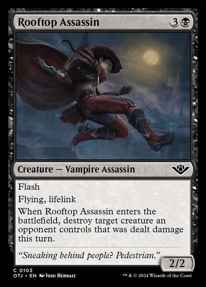 Rooftop Assassin card front