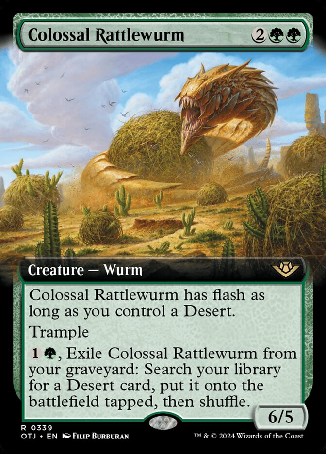 Colossal Rattlewurm card front