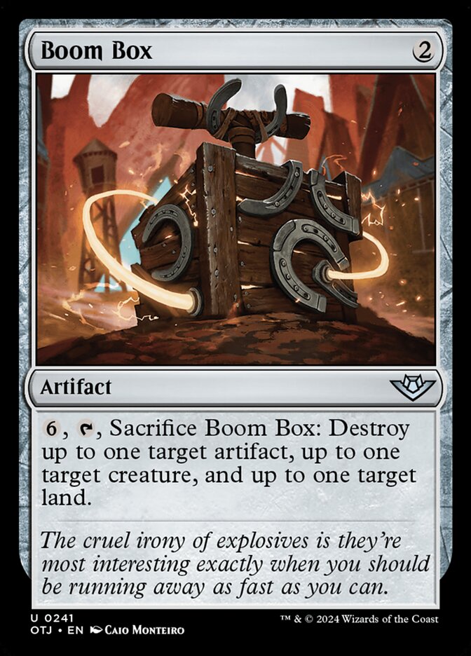 Boom Box card front