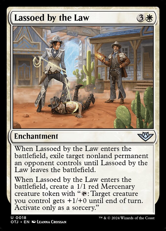 Lassoed by the Law card front