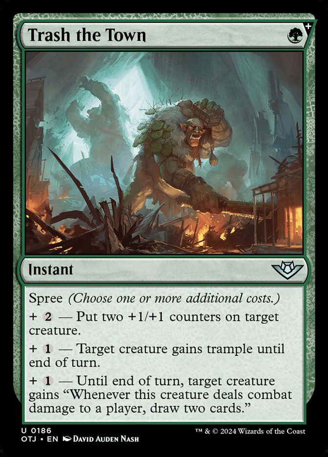 Trash the Town card front