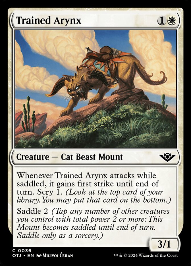 Trained Arynx card front