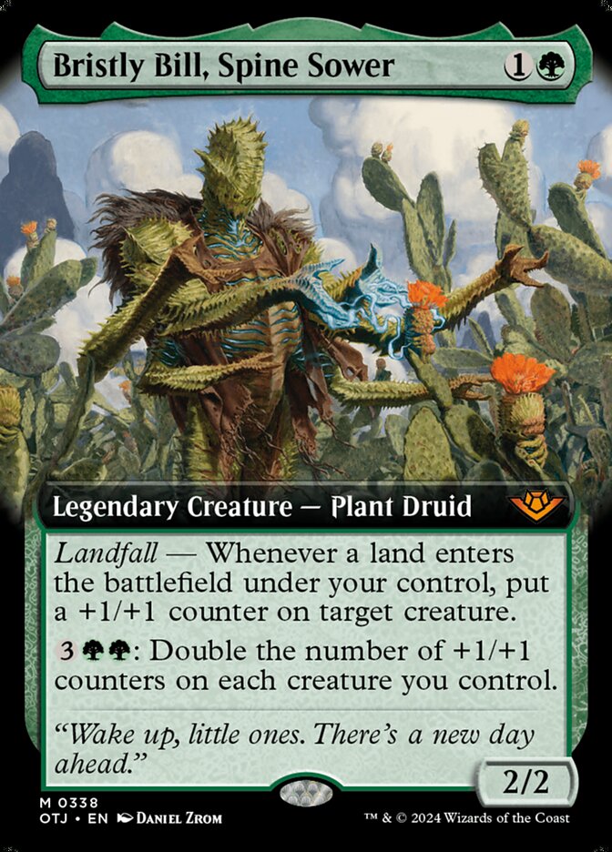 Bristly Bill, Spine Sower card front