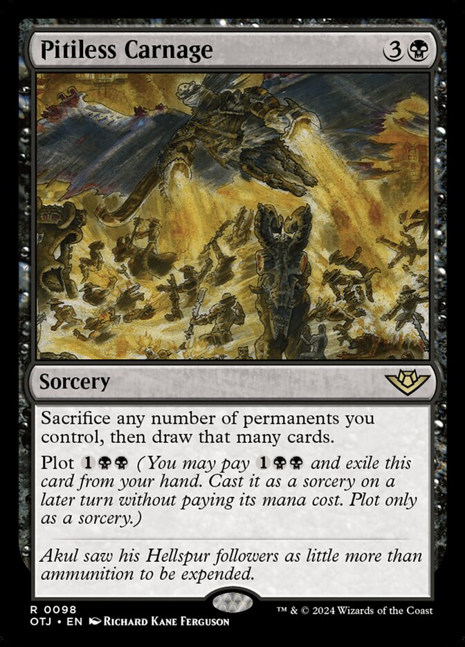 Pitiless Carnage card front