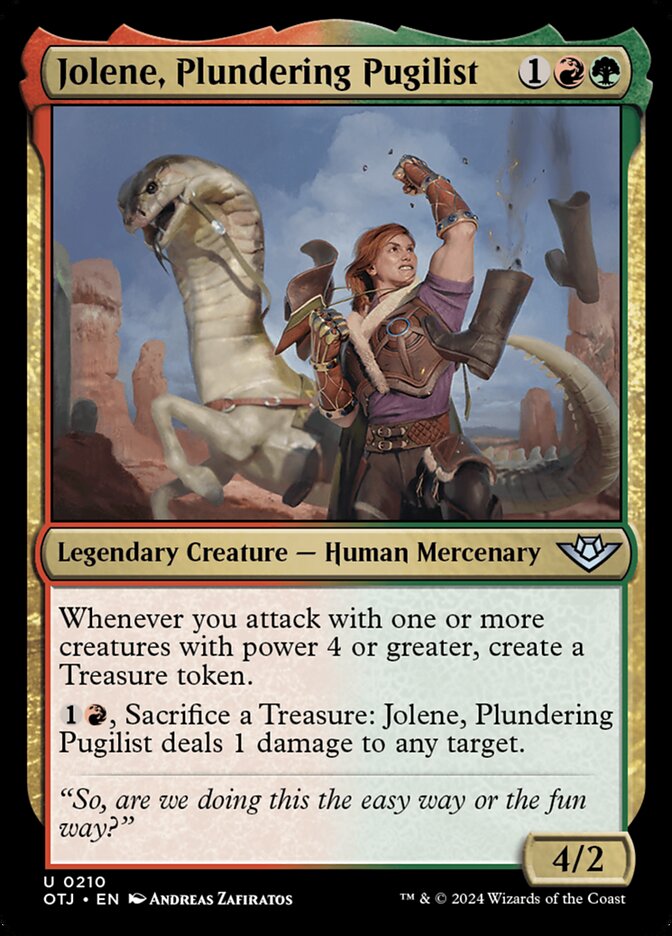 Jolene, Plundering Pugilist card front
