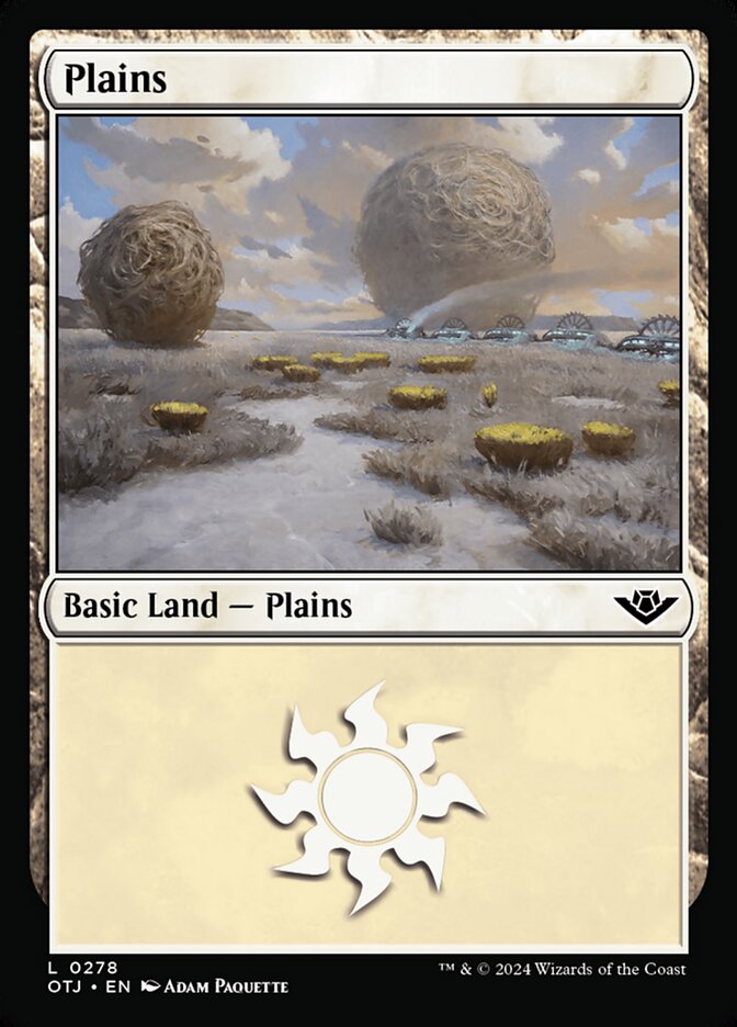 Plains card front