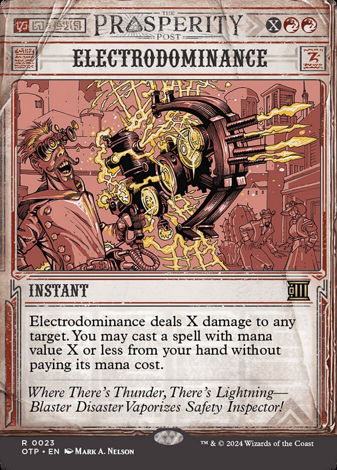Electrodominance card front