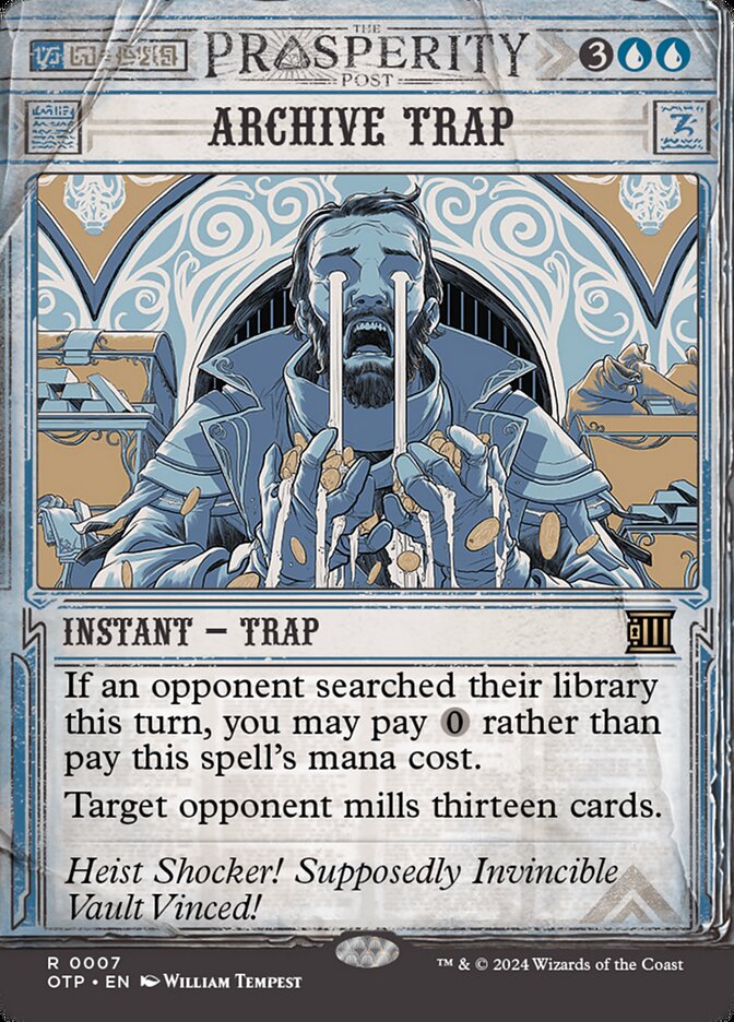Archive Trap card front