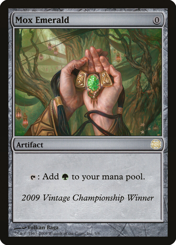 Mox Emerald card front