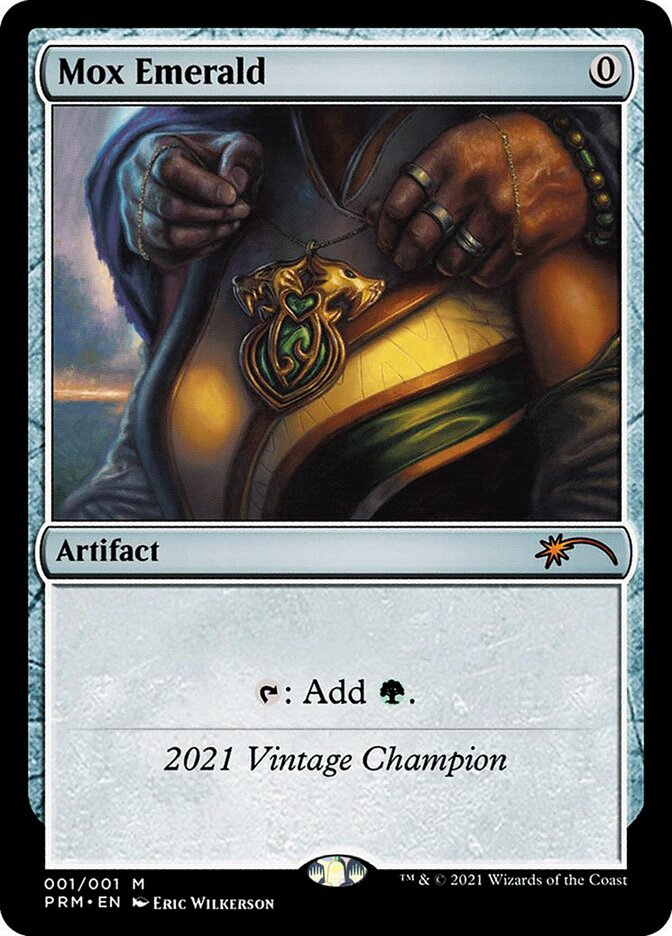 Mox Emerald card front