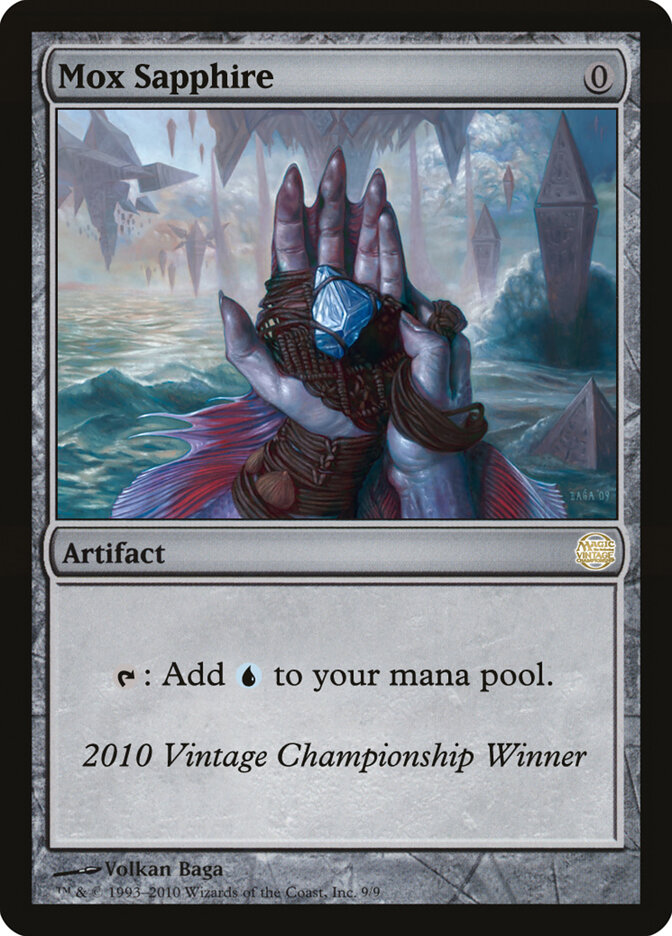 Mox Sapphire card front
