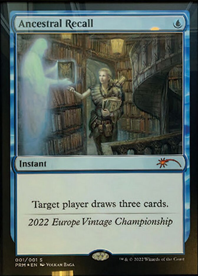 Ancestral Recall card front