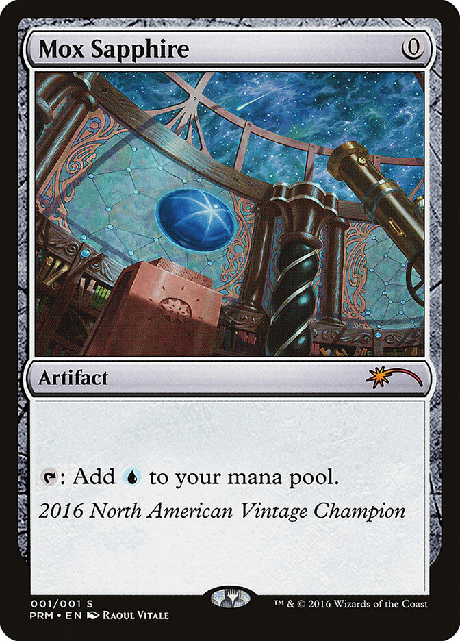 Mox Sapphire card front