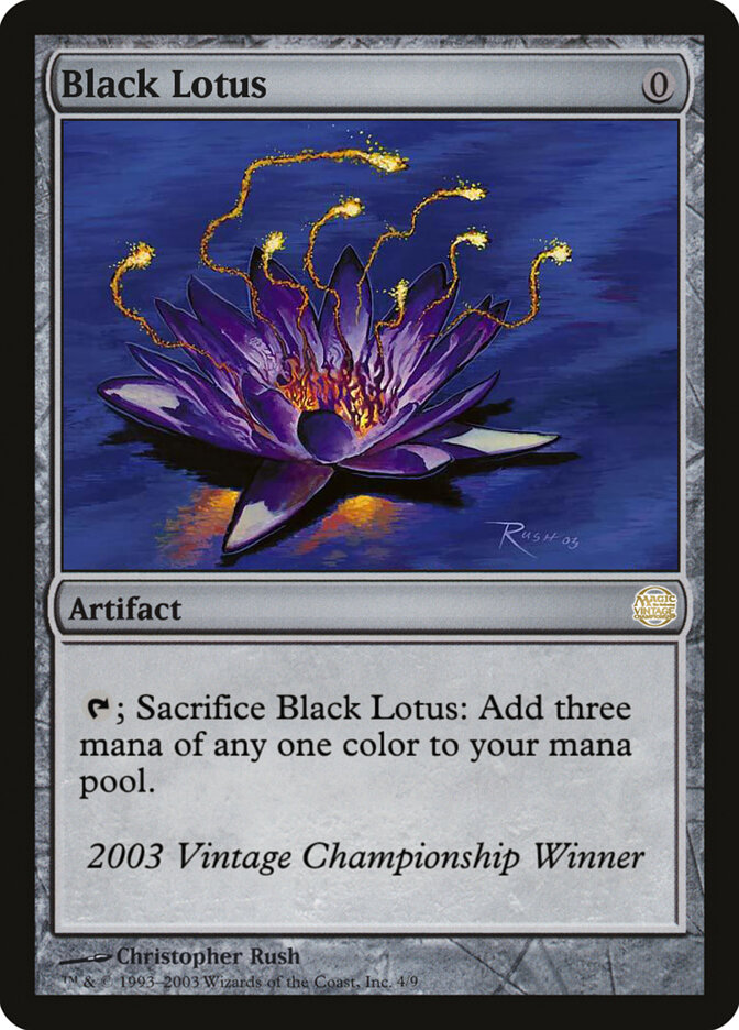 Black Lotus card front