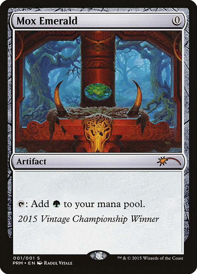 Mox Emerald card front