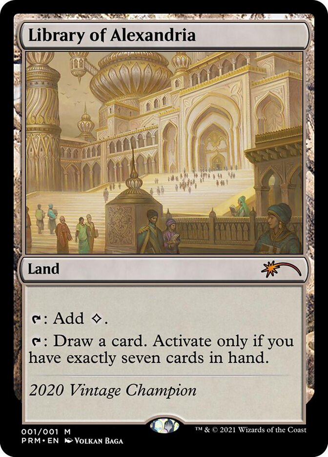 Library of Alexandria card front