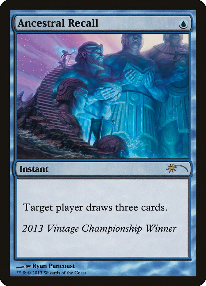 Ancestral Recall card front