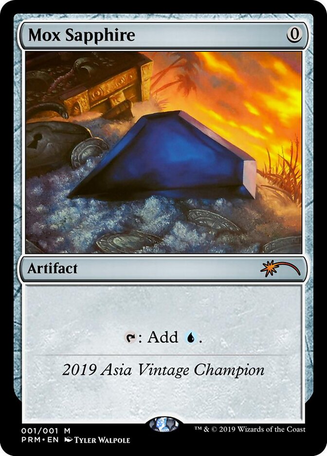 Mox Sapphire card front
