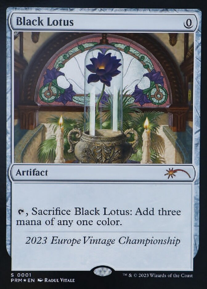 Black Lotus card front