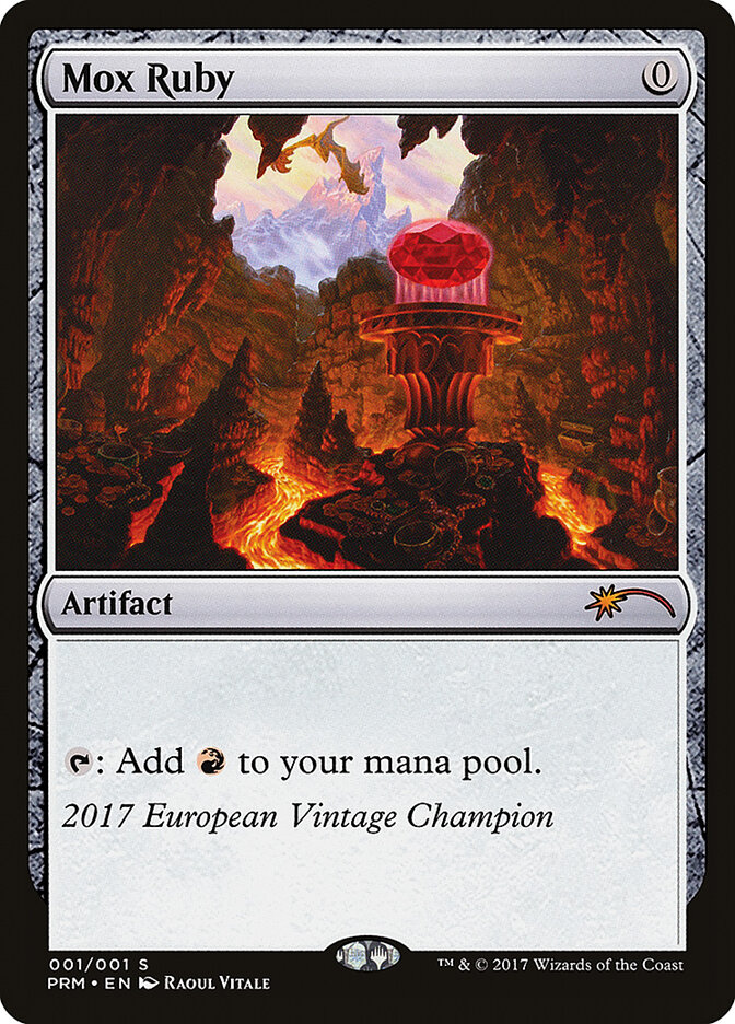 Mox Ruby card front