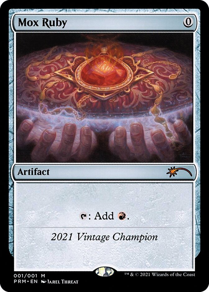 Mox Ruby card front