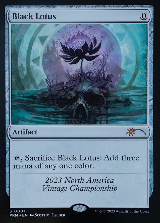Black Lotus card front