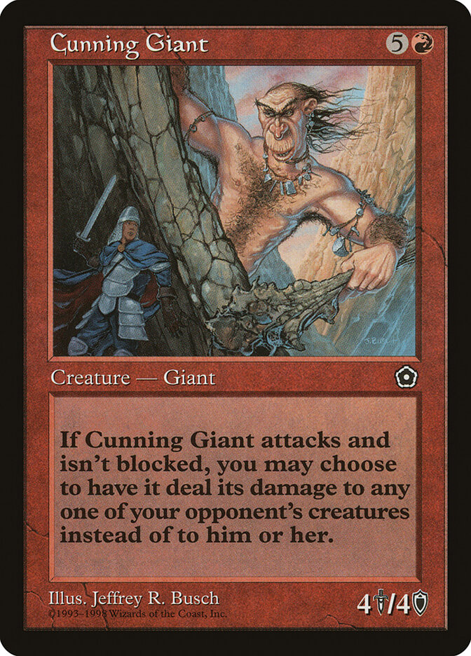 Cunning Giant card front