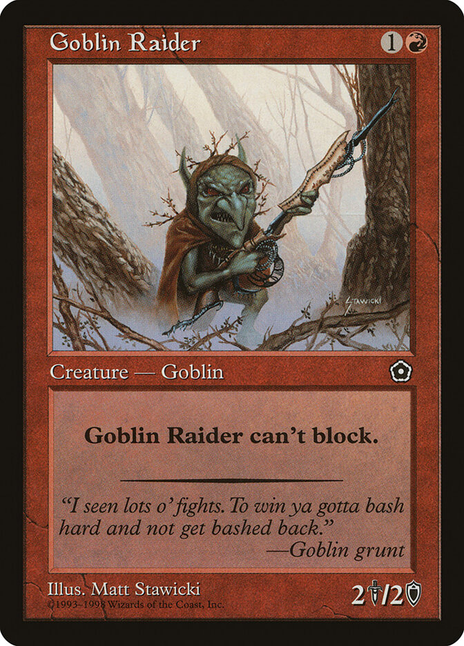 Goblin Raider card front