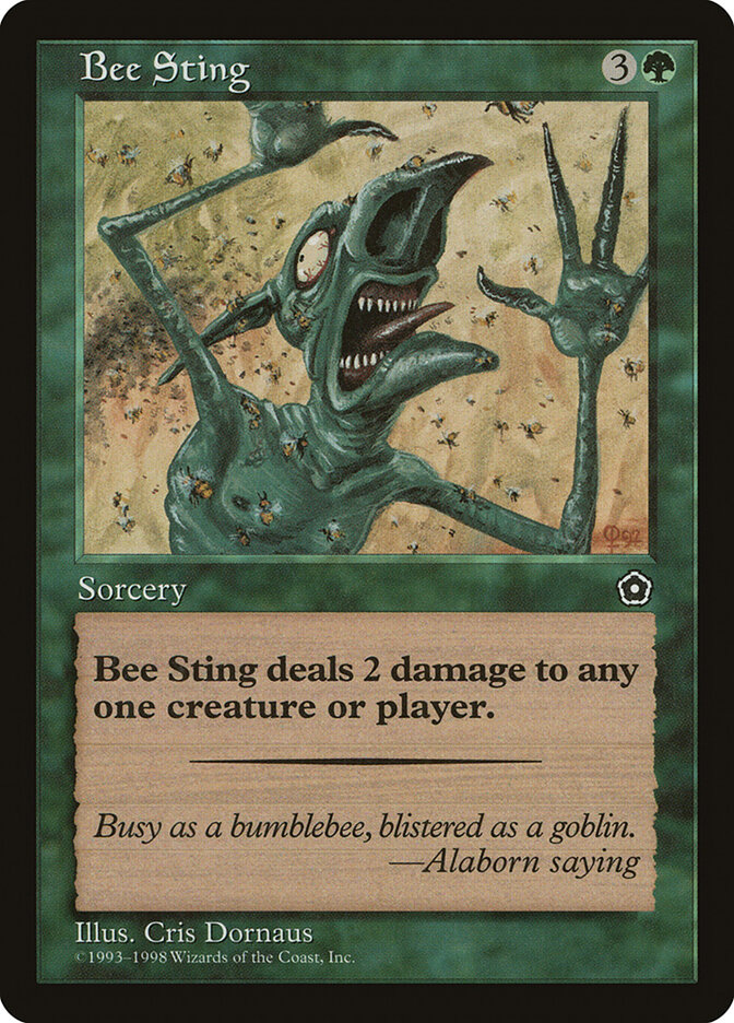 Bee Sting card front
