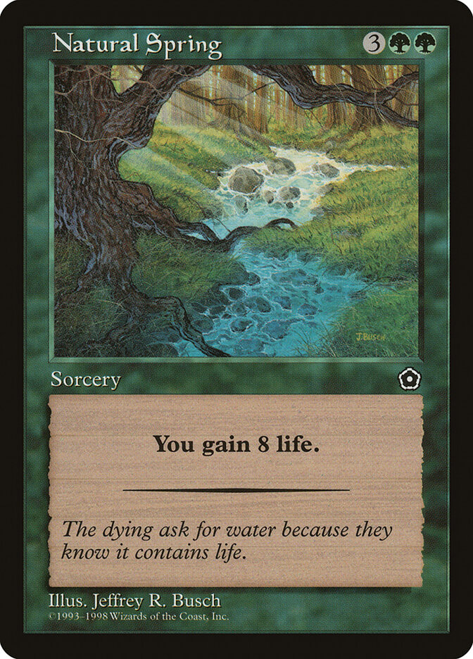 Natural Spring card front