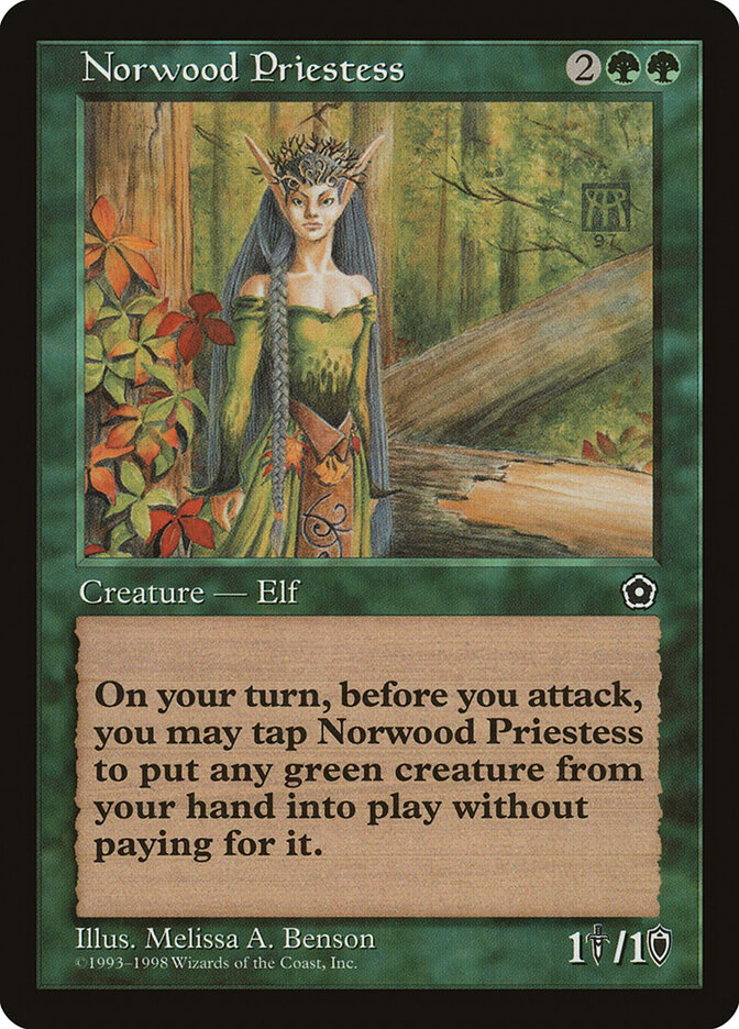 Norwood Priestess card front