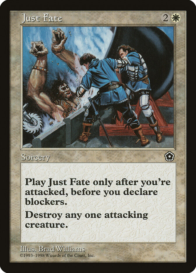 Just Fate card front