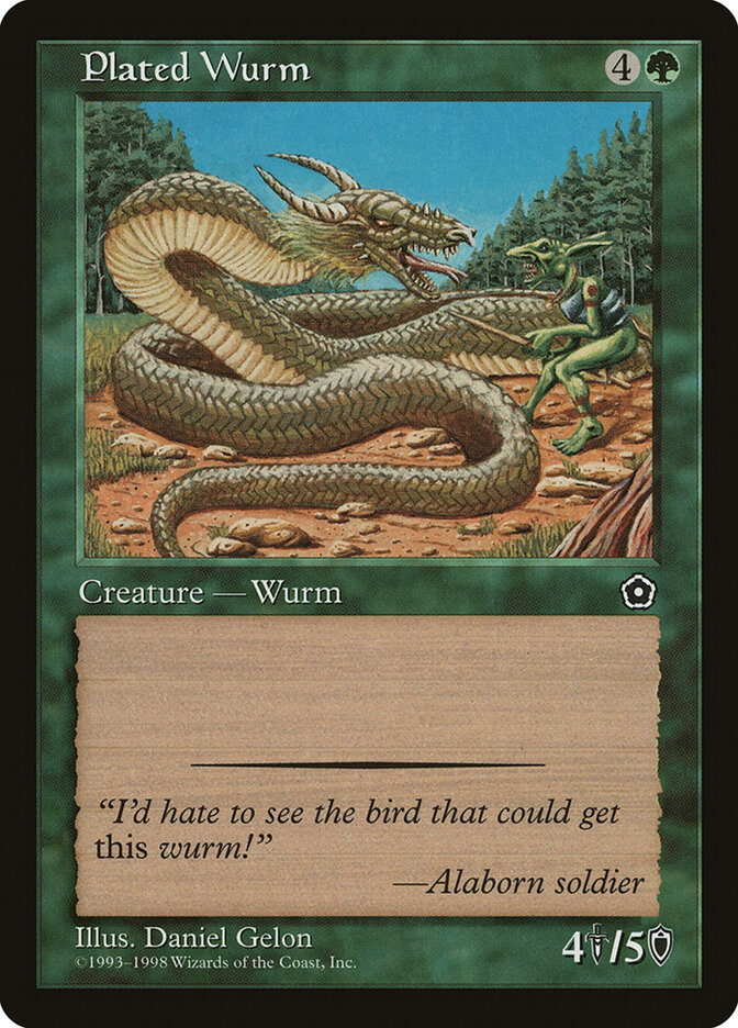 Plated Wurm card front