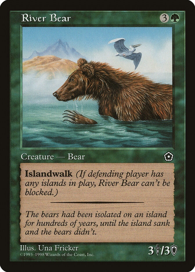 River Bear card front