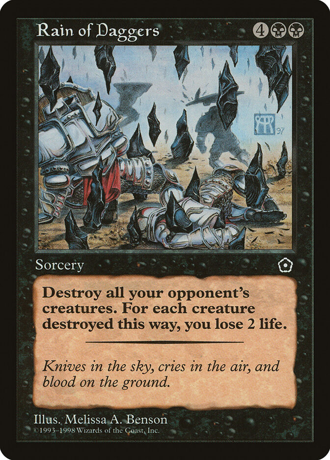 Rain of Daggers card front