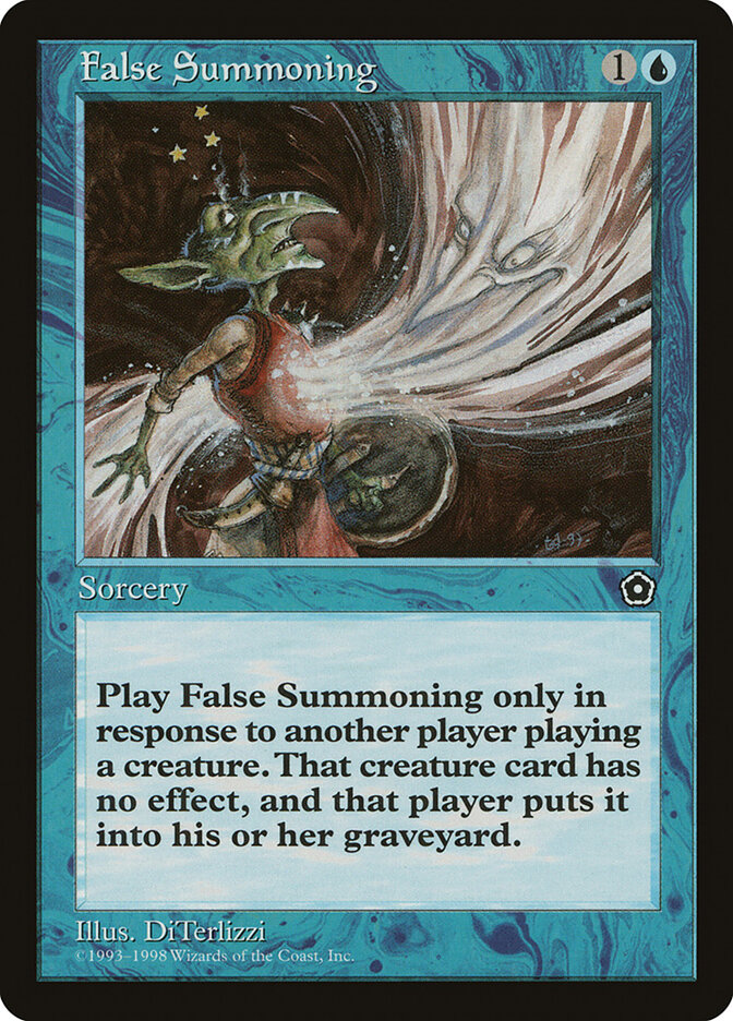 False Summoning card front