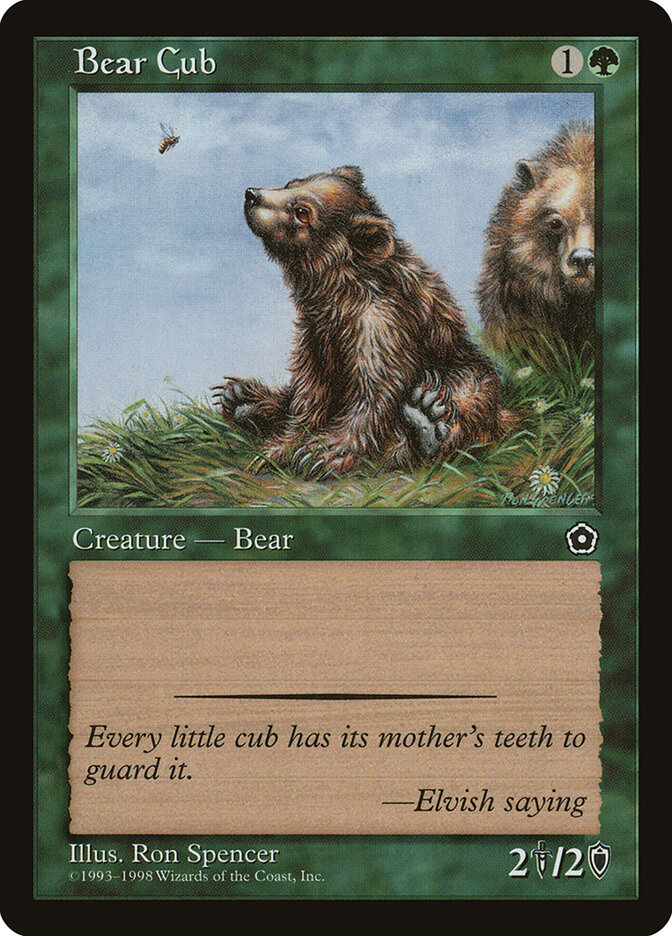 Bear Cub card front