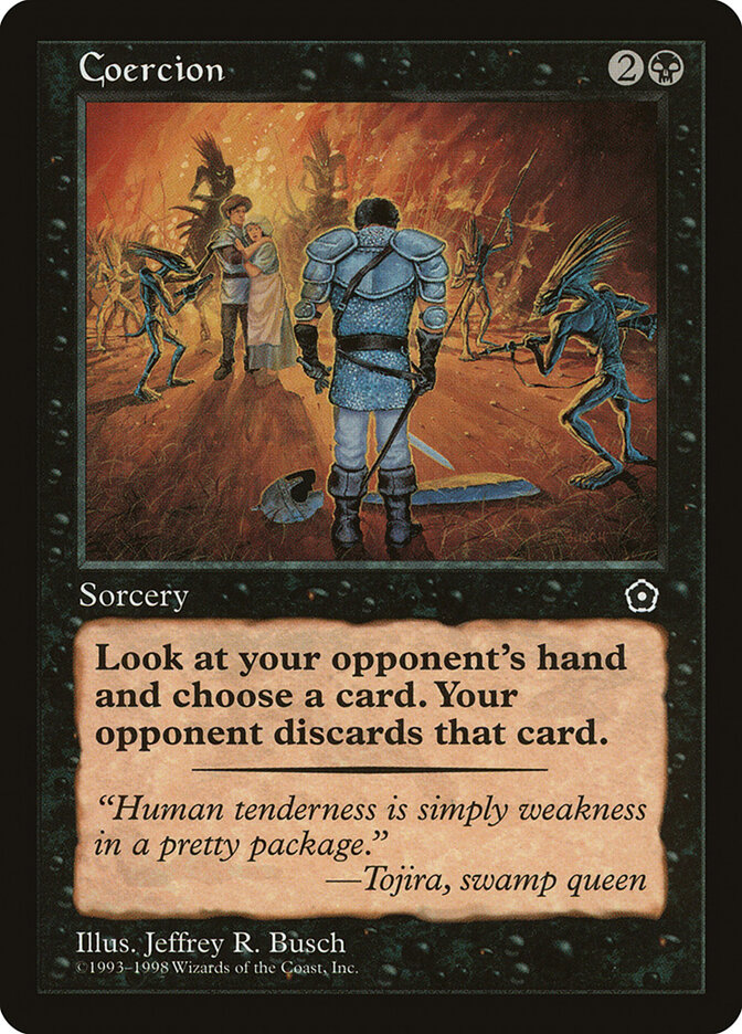 Coercion card front