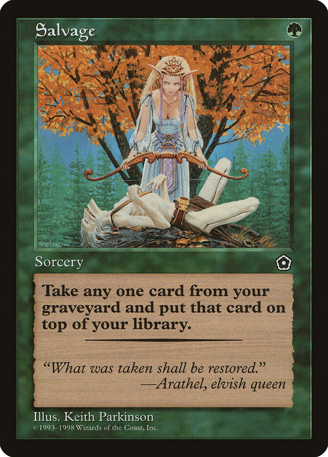 Salvage card front