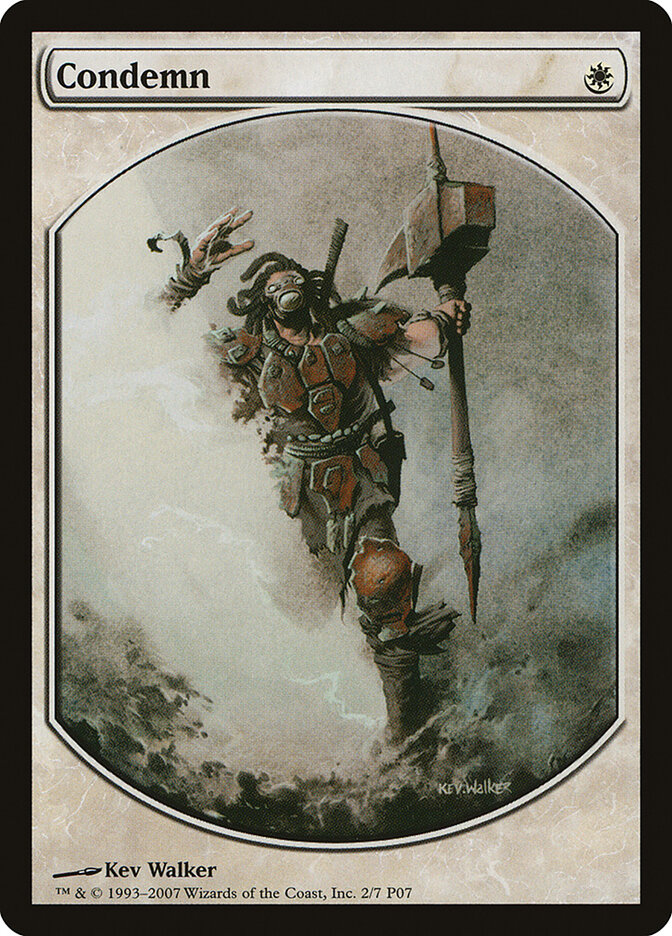 Condemn card front