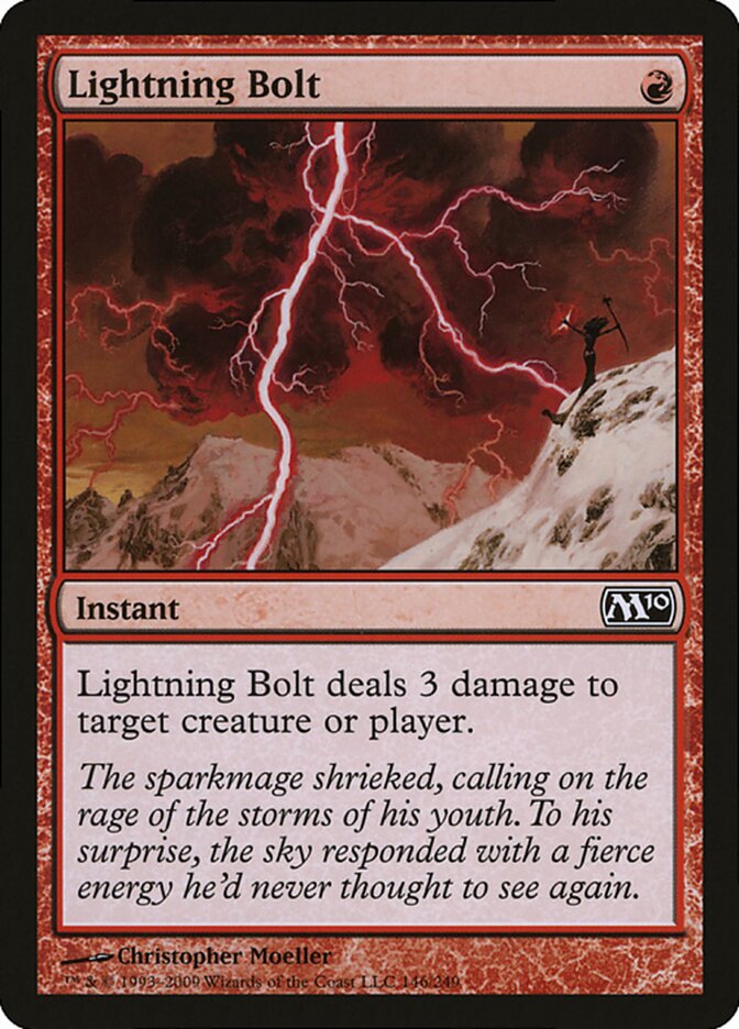Lightning Bolt card front
